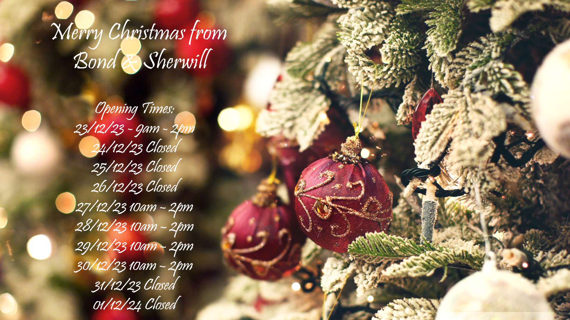 Xmas Opening